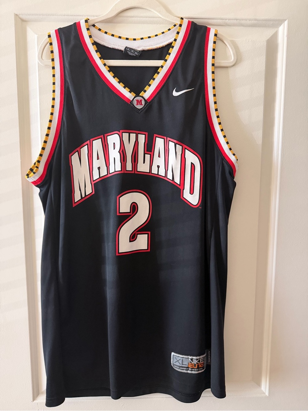 Maryland Terrapins Black Number 2 Basketball Jersey